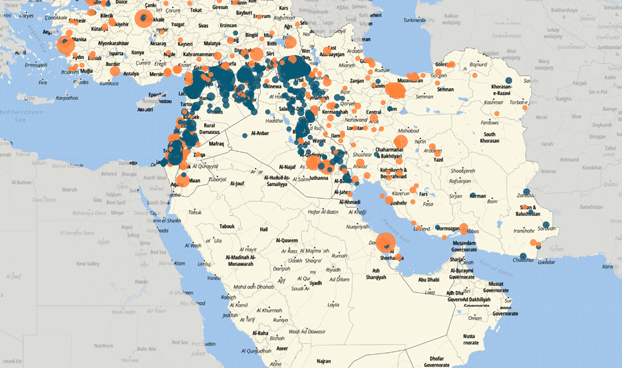 Analysis of ACLED data for May on political violence and protest trends across the Middle East, highlighting potential early warning signs for closer monitoring.