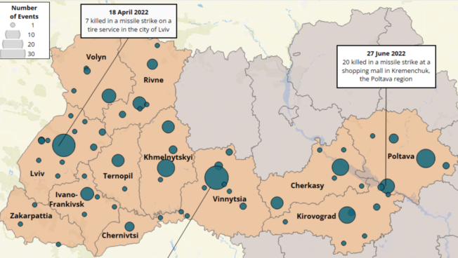 This report analyzes trends in ACLED data over the course of the first year since the Russian invasion of Ukraine